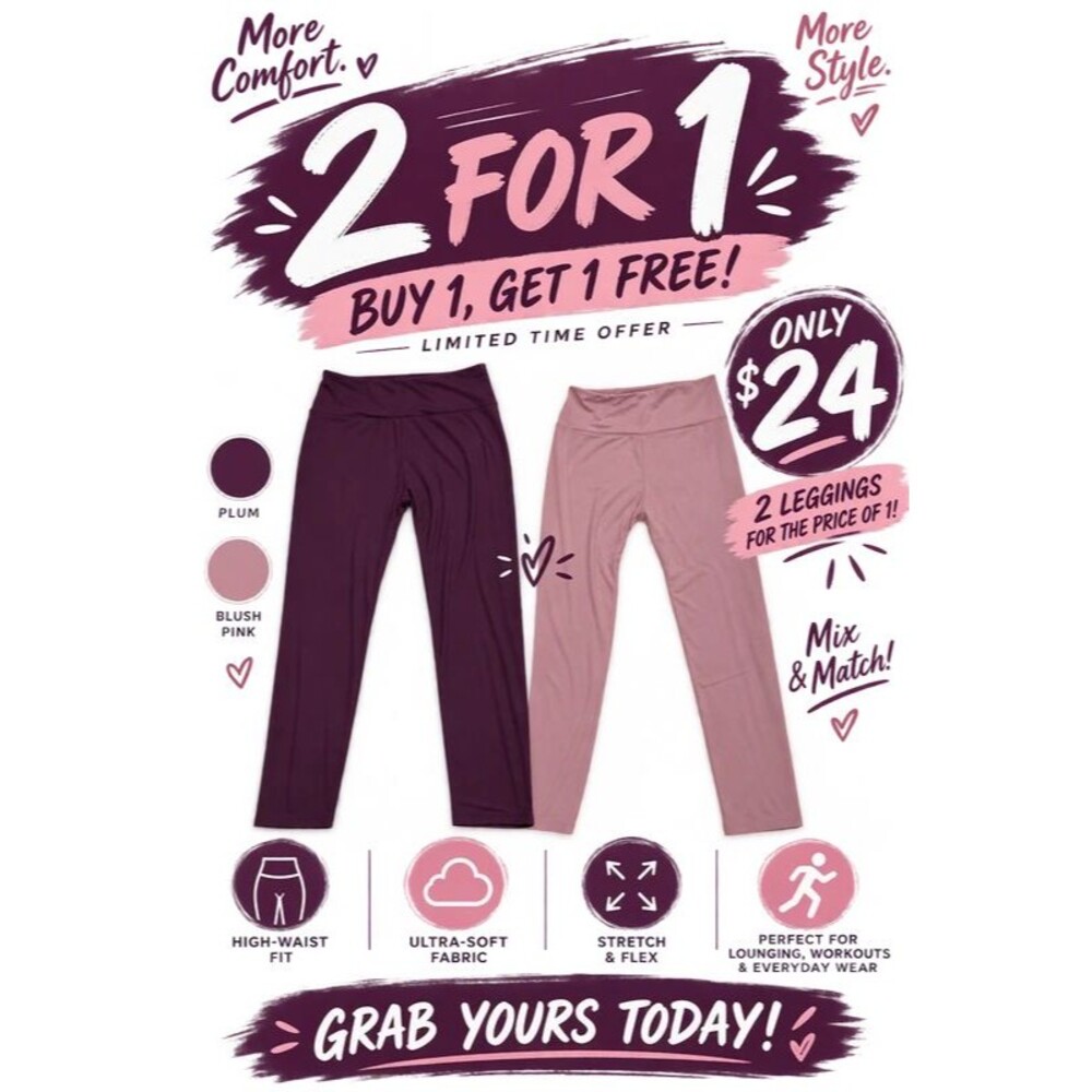 High-Waist Mauve Leggings
